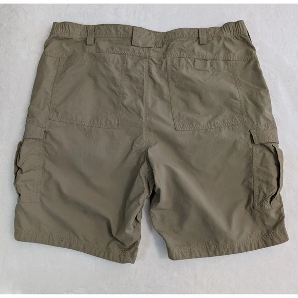 DULUTH TRADING Mens Cargo Shorts Sz 42 Armachillo Cooling TAN Ripstop Work 11" - Picture 3 of 9